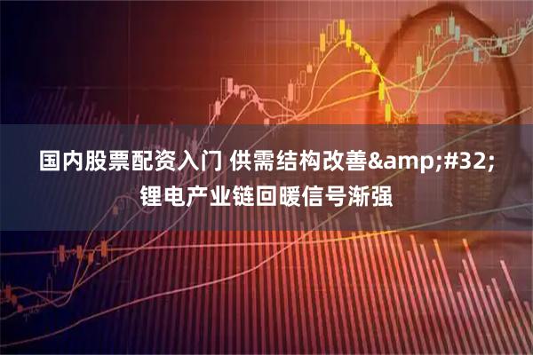 国内股票配资入门 供需结构改善 锂电产业链回暖信号渐强